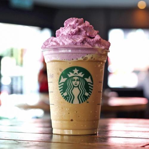 Starbucks New Taro Black Sesame Latte