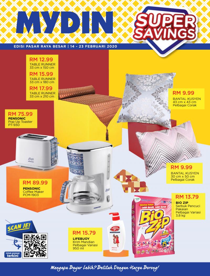 MYDIN Super Savings Promotion Catalogue (14 Feb 2020 - 23 Feb 2020)