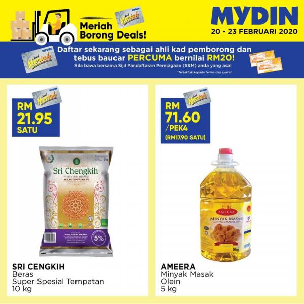 MYDIN Meriah Borong Deals Promotion (20 Feb 2020 - 23 Feb 2020)
