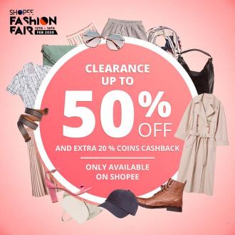 Shopee Fashion Fair Clearance Sale Up To 50% OFF (12 February 2020 - 16 February 2020)