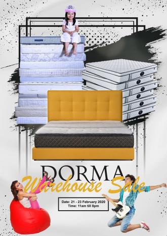 MFO Mattress Dorma Warehouse Sale (21 February 2020 - 23 February 2020)