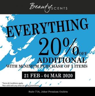 Beauty Scents Special Sale at Johor Premium Outlets (21 February 2020 - 4 March 2020)