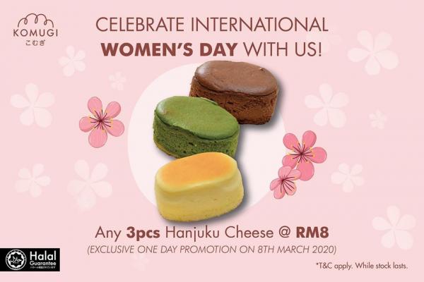 Komugi Women's Day Promotion (8 Mar 2020)