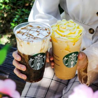 Starbucks New Hazelnut Cold Foam Coffee Jelly & Lemon Meringue Latte