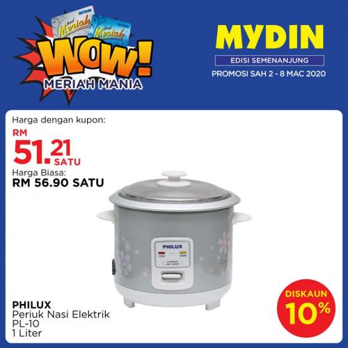 MYDIN Meriah Mania Coupons Promotion (2 Mar 2020 - 8 Mar 2020)