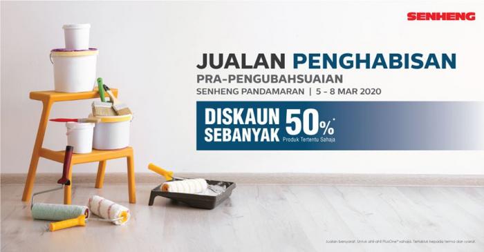 Senheng Pandamaran Pre-Renovation Clearance Sale Discount Up To 50% (5 Mar 2020 - 8 Mar 2020)