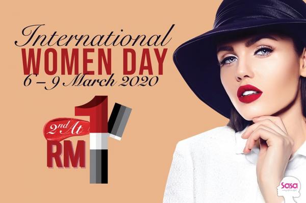 Sasa International Women’s Day Lipsticks Promotion (6 Mar 2020 - 9 Mar 2020)