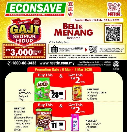Econsave Nestle Promotion (6 Mar 2020 - 8 Mar 2020)