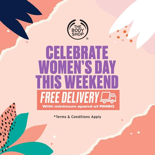 The Body Shop Online International Women's Day Promotion