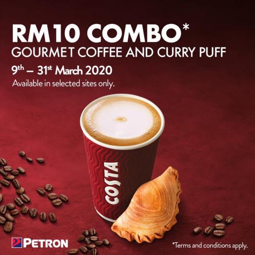 Petron Costa Coffee and Curry Puff RM10 Combo Promotion (9 Mar 2020 - 31 Mar 2020) Petron Costa Coffee and Curry Puff RM10 Combo Promotion (9 Mar 2020 - 31 Mar 2020)