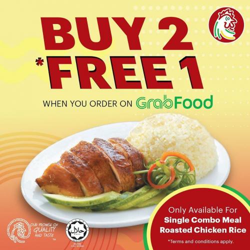 The Chicken Rice Shop Buy 2 FREE 1 Promotion on GrabFood (16 Mar 2020 - 12 Apr 2020)