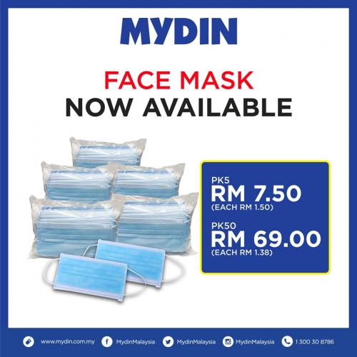 MYDIN 3 Ply Surgical Mask for Sale