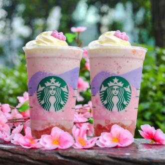 Starbucks Pink Peach Creme Blossom Frappuccino Promotion on GrabFood (1 April 2020 - 14 April 2020)