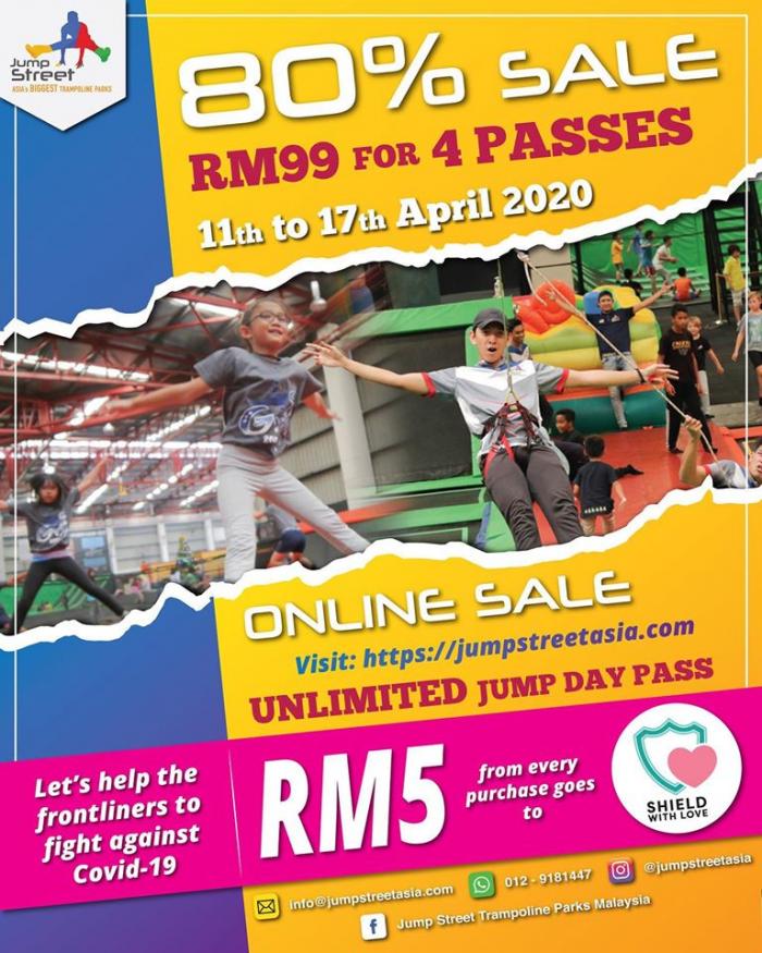 Jump Street Online 80% Sale (11 Apr 2020 - 17 Apr 2020)