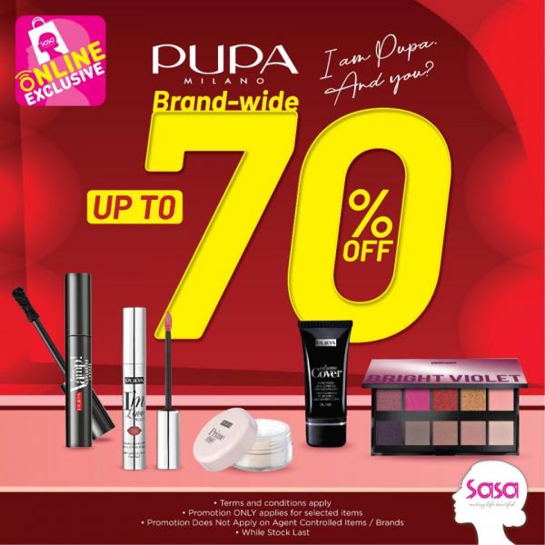 Sasa Online Pupa Milano Sale Up To 70% OFF (17 Apr 2020 onwards)
