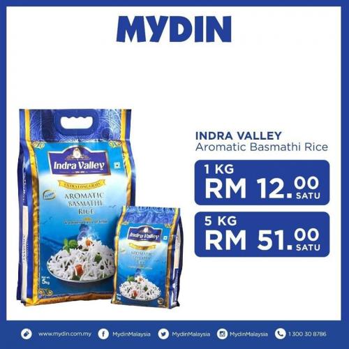MYDIN Indra Valley Aromatic Basmathi Rice Promotion