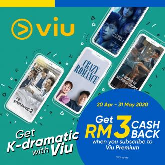Viu RM3 Cashback Promotion With Touch 'n Go eWallet (20 April 2020 - 31 May 2020)