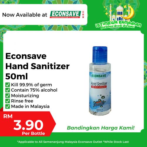Econsave Hand Sanitizer Promotion Econsave Hand Sanitizer Promotion