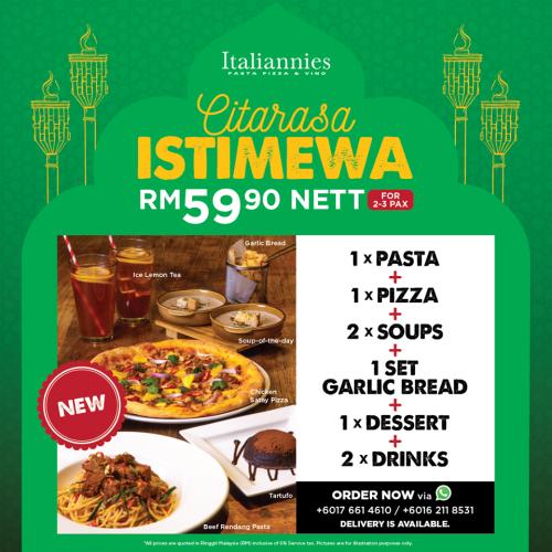 Italiannies Citarasa Istimewa Promotion (22 Apr 2020 - 24 May 2020)