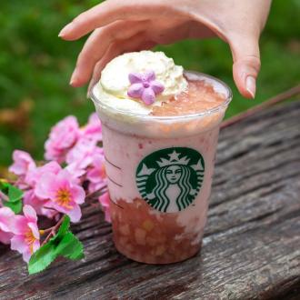 Starbucks Pink Peach Creme Blossom Frappuccino @ RM10.60 Promotion (29 April 2020 - 6 May 2020)