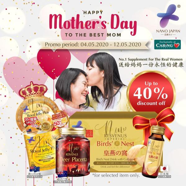 CARiNG PHARMACY Nano Japan Mother's Day Promotion (4 May 2020 - 12 May 2020)