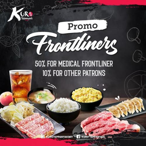 Kuro Teppanyaki Appreciation Promotion (valid until 31 May 2020)