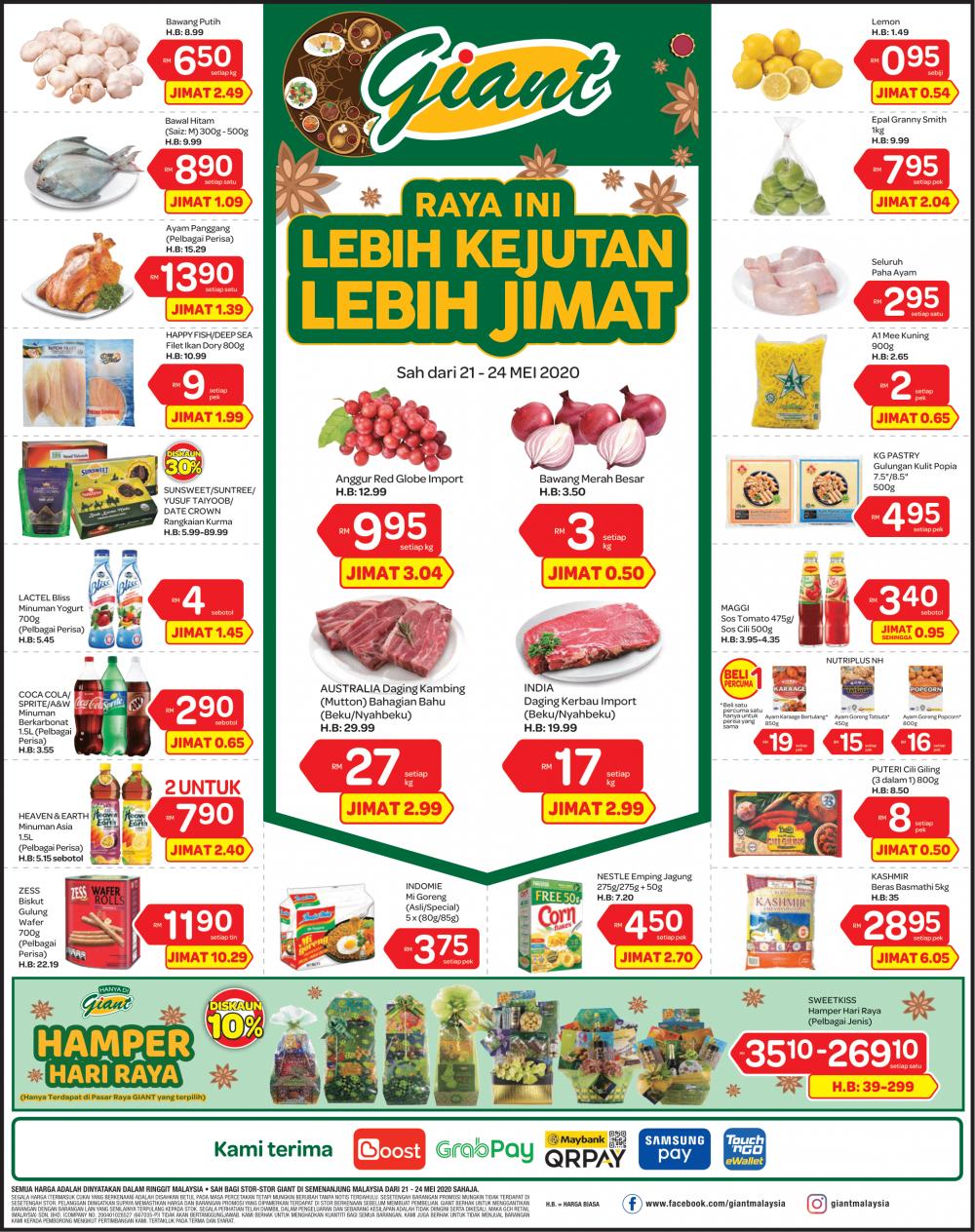 Giant Hari Raya Promotion (21 May 2020 - 24 May 2020)