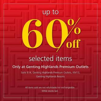 Royal Selangor Special Sale Up To 60% OFF at Genting Highlands Premium Outlets (20 May 2020 onwards)
