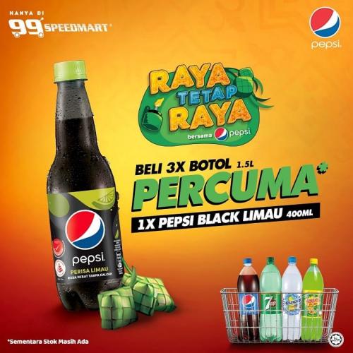99 Speedmart Raya FREE Pepsi Black Lime Promotion