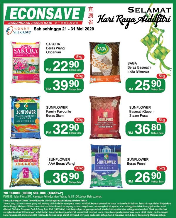 Econsave Rice Promotion (21 May 2020 - 31 May 2020)