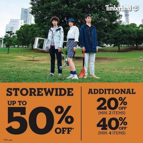 Timberland Special Sale Up To 50% OFF at Genting Highlands Premium Outlets (22 May 2020 onwards)