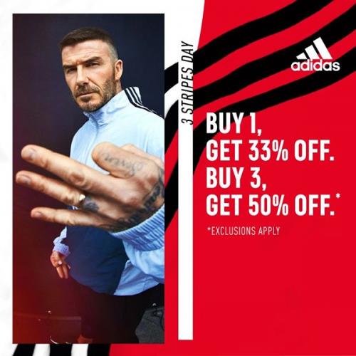 Adidas 3 Stripes Day Sale Up To 50% OFF 