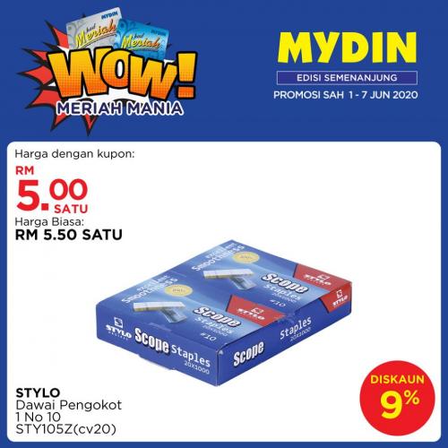 MYDIN Meriah Mania Coupons Promotion (1 Jun 2020 - 7 Jun 2020)