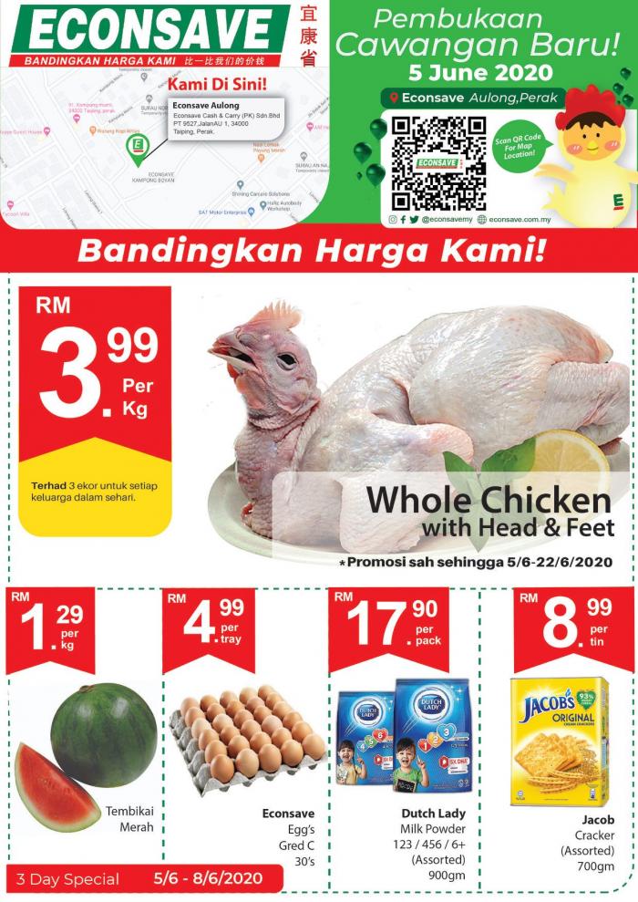 Econsave Aulong Opening Promotion (5 Jun 2020 - 21 Jun 2020)
