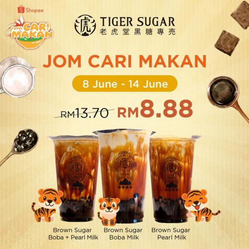 Tiger Sugar Jom Cari Makan Promotion on Shopee (8 Jun 2020 - 14 Jun 2020) Tiger Sugar Jom Cari Makan Promotion on Shopee (8 Jun 2020 - 14 Jun 2020)