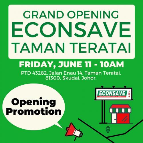 Econsave Teratai Grand Opening Promotion (11 Jun 2020 - 28 Jun 2020)