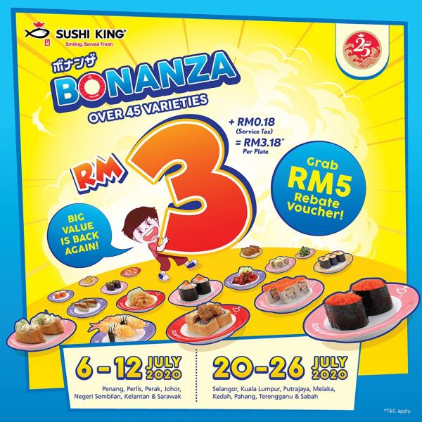 Bonanza sushi king 2022