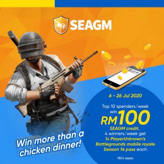 SEAGM Top Spenders Win RM100 Promotion with Touch 'n Go eWallet (6 July 2020 - 26 July 2020)