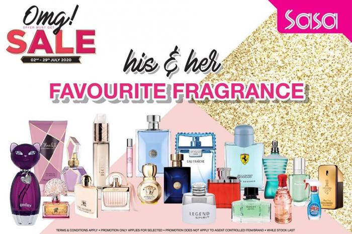 Sasa Favourite Fragrance Sale (valid until 29 Jul 2020)