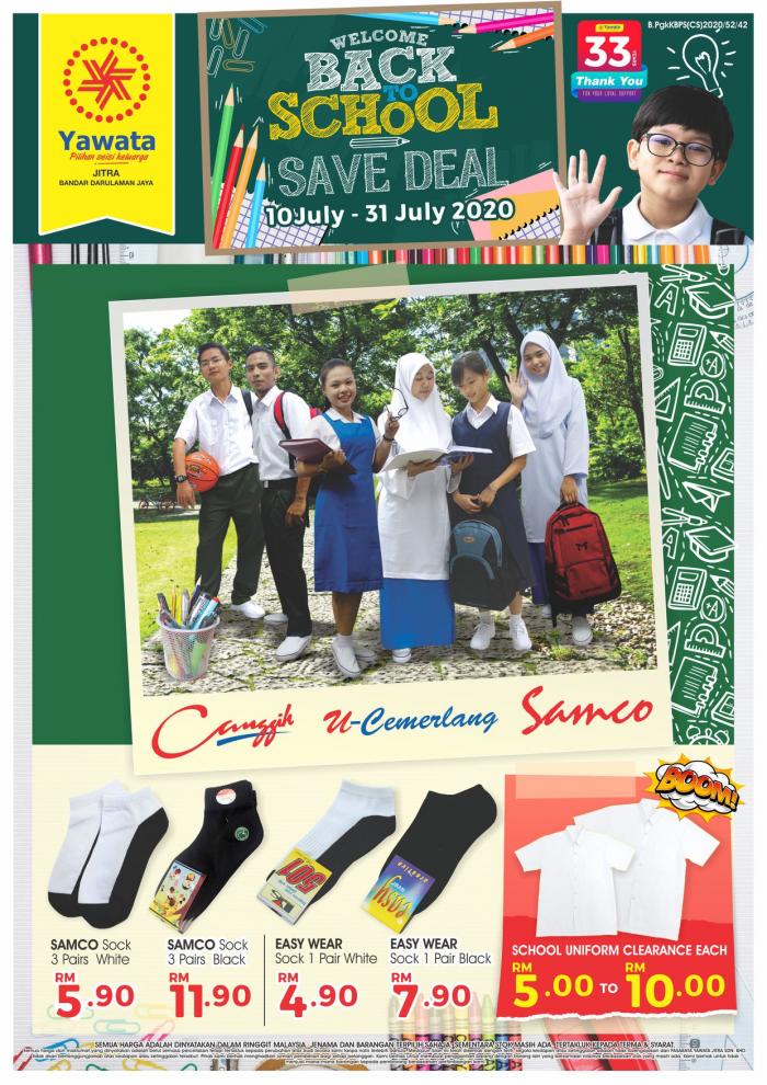 Pasaraya Yawata Back to School Promotion (10 Jul 2020 - 31 Jul 2020) Pasaraya Yawata Back to School Promotion (10 Jul 2020 - 31 Jul 2020)