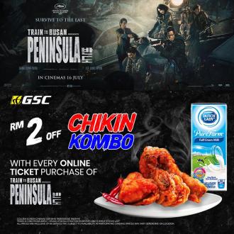 GSC Chickin Combo RM2 OFF Promotion with Train to Busan Presents Peninsula Ticket