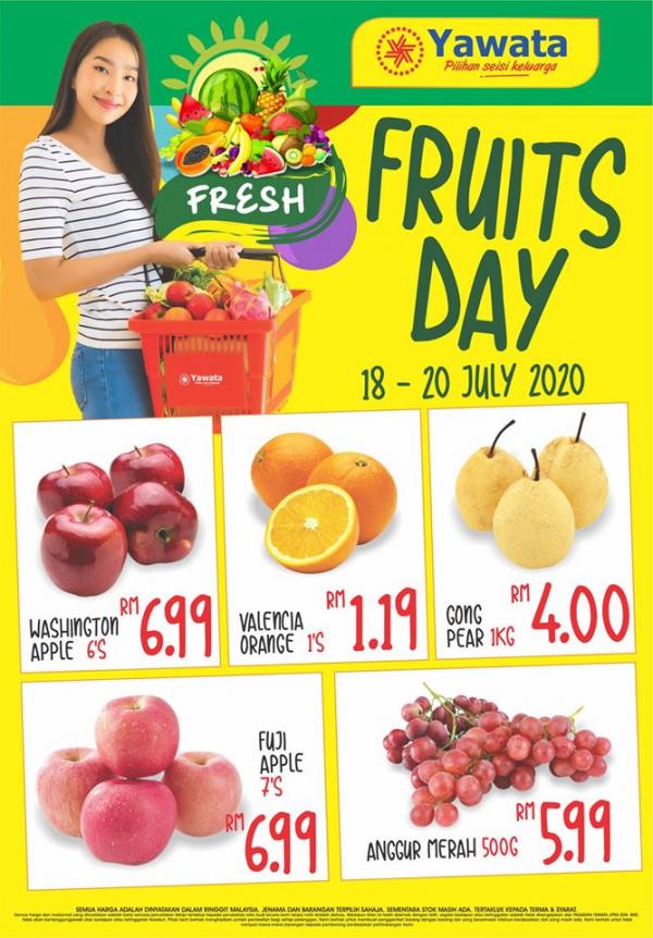 Pasaraya Yawata Fruits Day Promotion (18 Jul 2020 - 20 Jul 2020) Pasaraya Yawata Fruits Day Promotion (18 Jul 2020 - 20 Jul 2020)