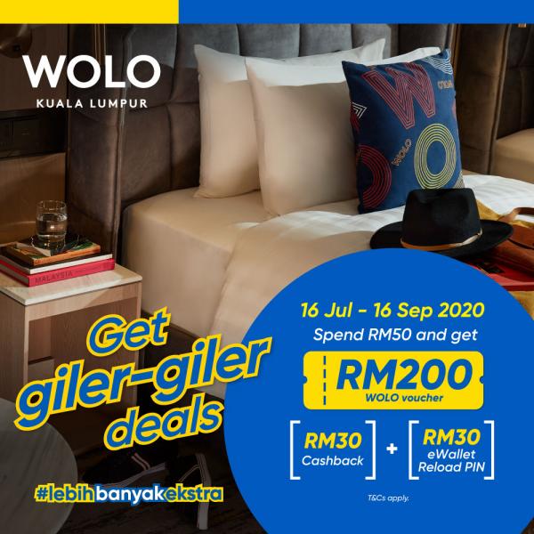 WOLO Giler-Giler Deal Promotion with Touch 'n Go eWallet (16 Jul 2020 - 16 Sep 2020)
