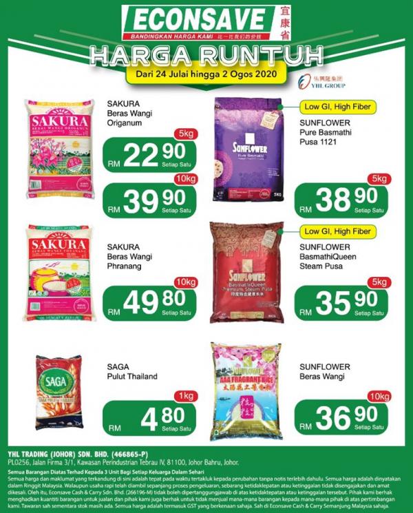 Econsave Rice Promotion (24 Jul 2020 - 2 Aug 2020)