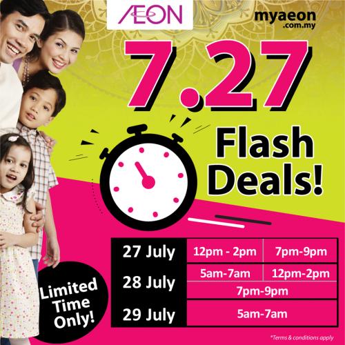 AEON 7.27 Extravaganza Sale Flash Deals on MyAEON (27 Jul 2020 - 29 Jul 2020)