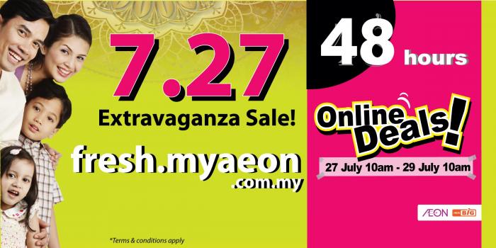 AEON Supermarket 7.27 Extravaganza Sale 48 Hours Online Deals on MyAEON (27 Jul 2020 - 29 Jul 2020)