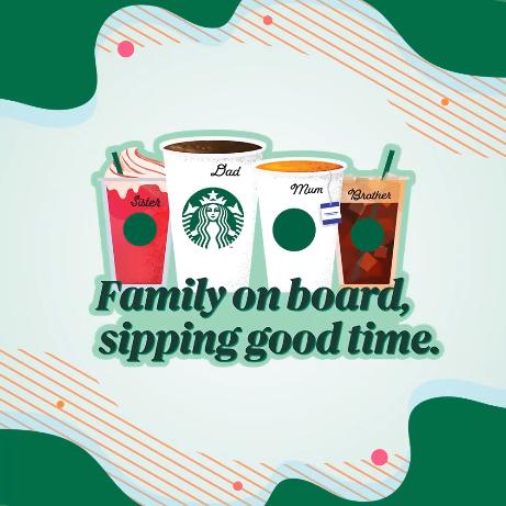 Starbucks Drive-Thru Car Sticker 10% Discount Promotion