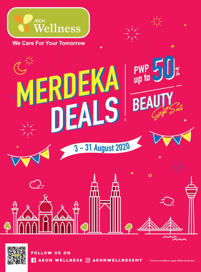 AEON Wellness Merdeka Deals Promotion Catalogue (3 Aug 2020 - 31 Aug 2020)