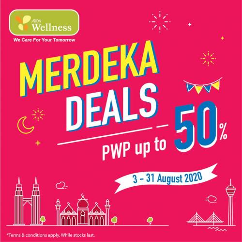 AEON Wellness Merdeka Deals PWP Up To 50% OFF Promotion (3 Aug 2020 - 31 Aug 2020)
