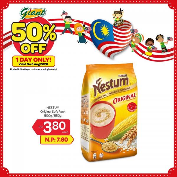 Giant Nestum Original Soft Pack 50% OFF Promotion (6 Aug 2020)